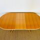 Vintage oval dining room table with extension