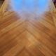 Beautiful sixties dining room table with 2 extensions, 1960s vintage