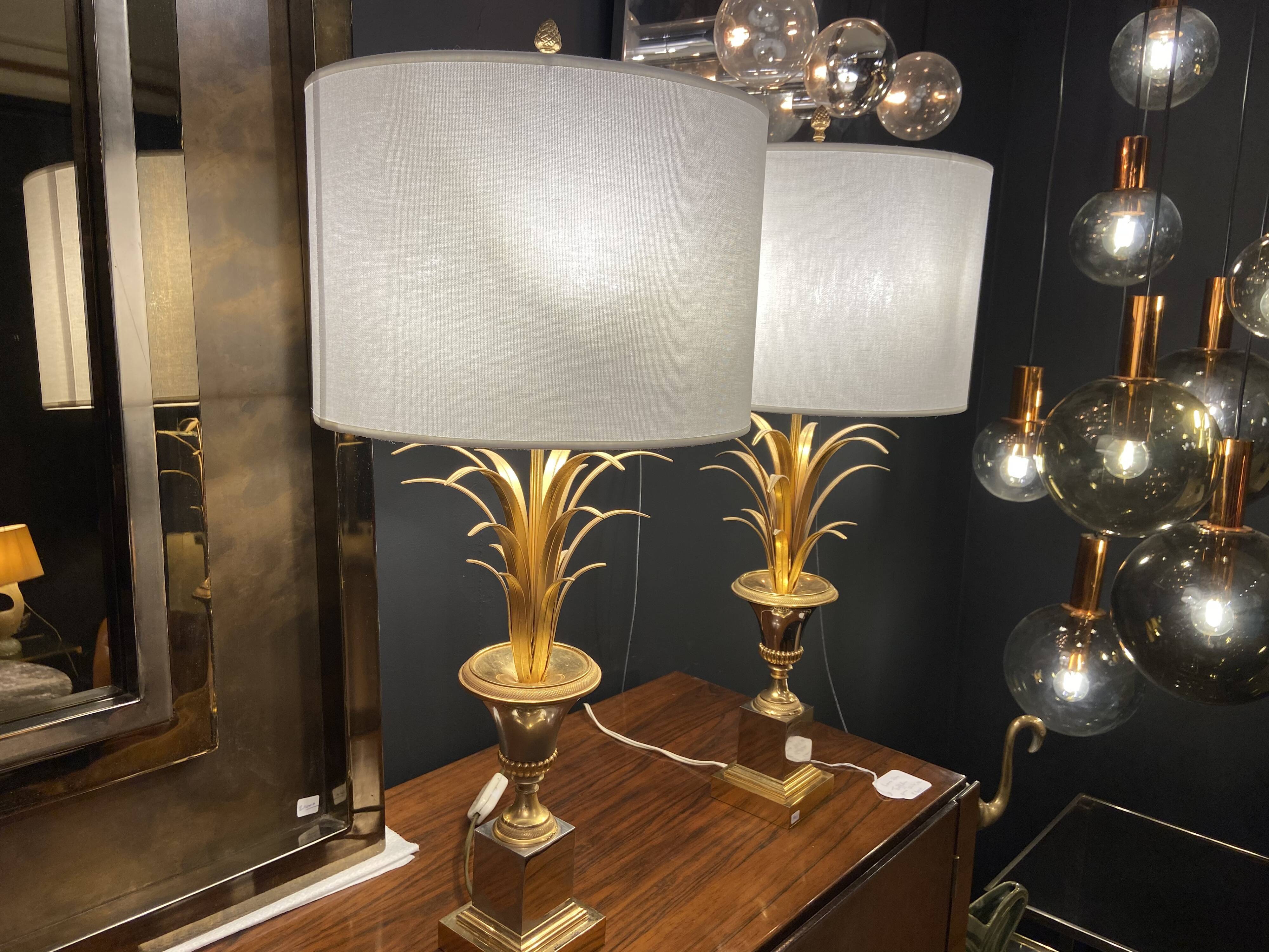 Pair of pineapple lamps by Boulanger, Belgium, 1970
