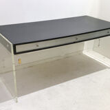 Mid-Century Modern Desk by Poul Nørreklit For Georg Petersens Møbelfabrik, Wood and Plexiglass, 1970