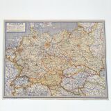 Map Germany and Europe 40s