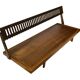 Mid-century daybed with removable backrest in oak 50's design