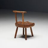 Folk Art Wabi Sabi Chair, France, 19th Century