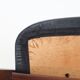 Set of 2 “A-Chairs” / teak chairs / recycling leather / black / Mid Century Danish Modern Design / 1960s