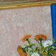 Huile sur toile suédoise, "Motif floral", M Boström Stare