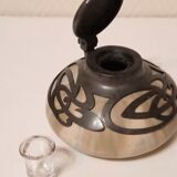 Inkwell old ceramic tin