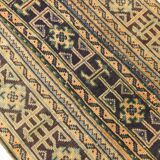 3x10 Rug For Kitchen Navy Blue Turkish Runner Rug, 82x303Cm SKU 24963