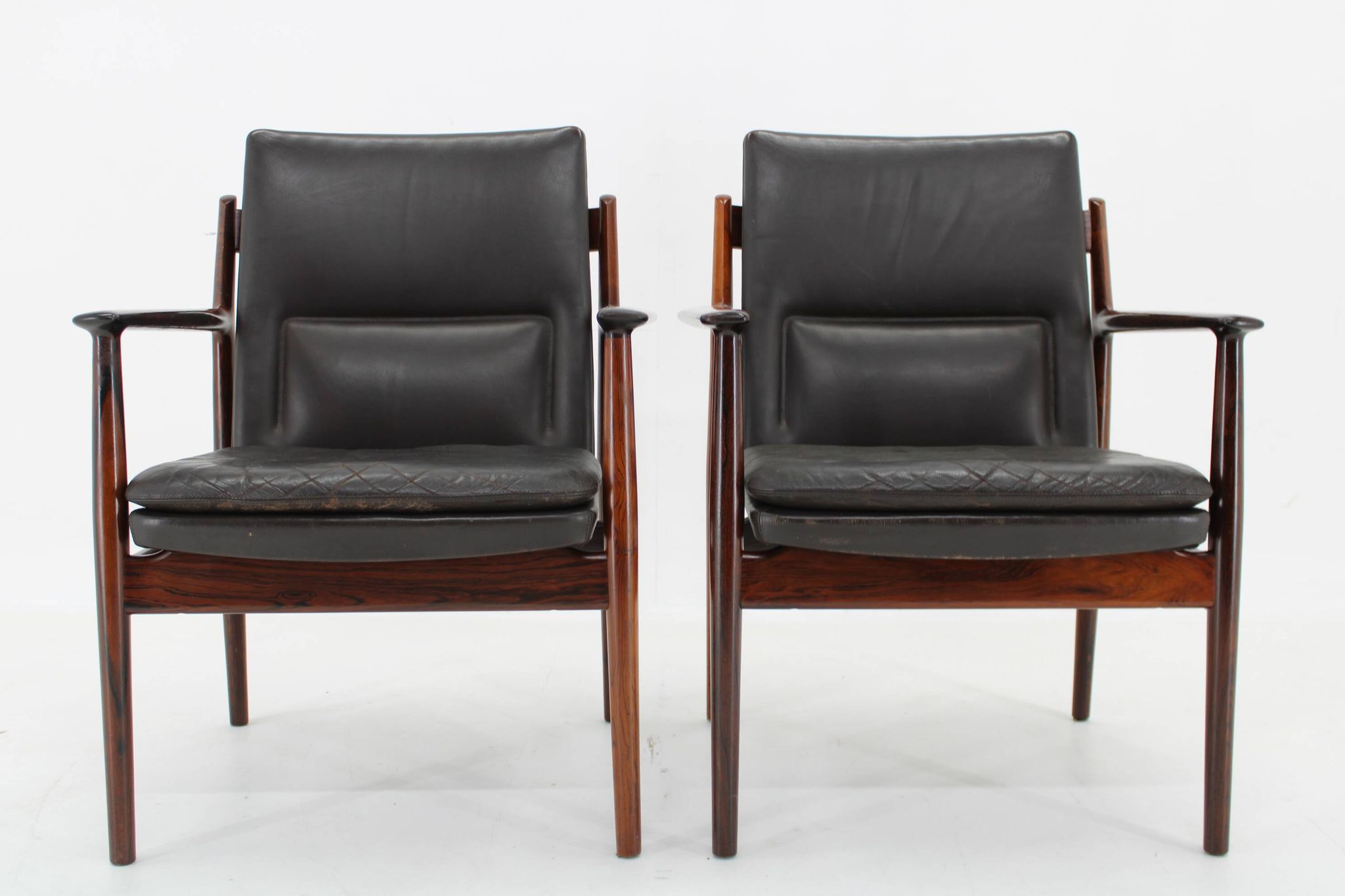 1960s Pair of Arne Vodder 431 Armchairs by Sibast Mobler, Denmark