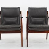 1960s Pair of Arne Vodder 431 Armchairs by Sibast Mobler, Denmark