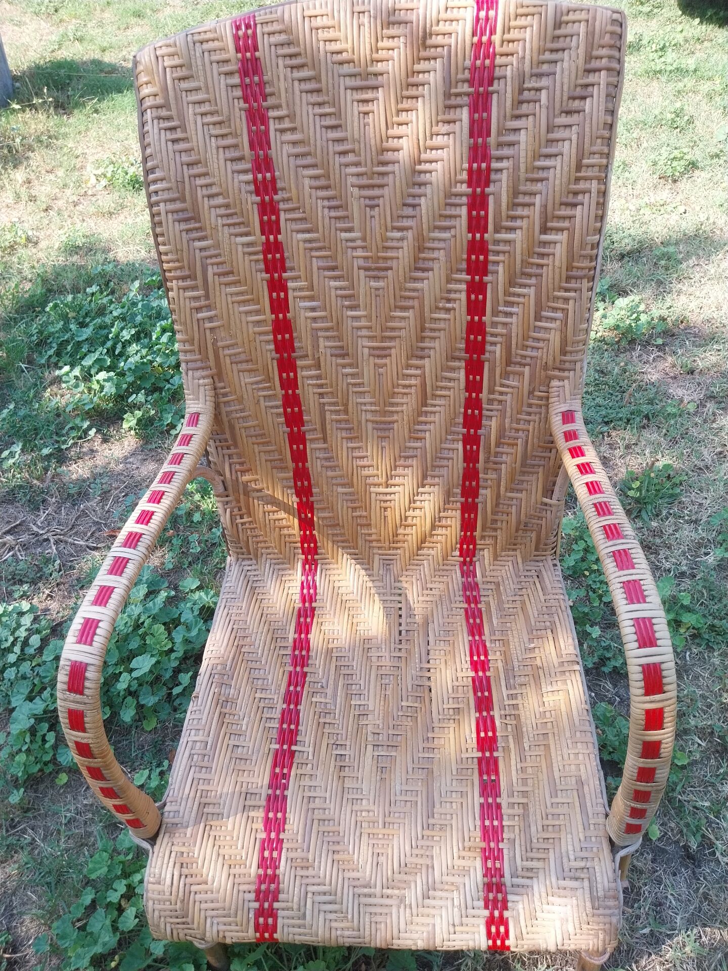 Rattan armchair