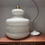 Seventies white opaline suspension
