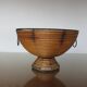 Standing fruit basket in rattan and black lacquered metal 1970