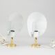Aneta brass wall lights Sweden 1970