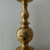 Antique candle holder in solid bronze