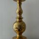 Antique candle holder in solid bronze