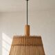 Vintage wooden and fabric suspension