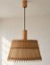Vintage wooden and fabric suspension