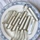 Antique glass knife holders