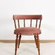 Old velvet armchair, toad style, from the 1950s