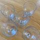 5 blown glass stemware