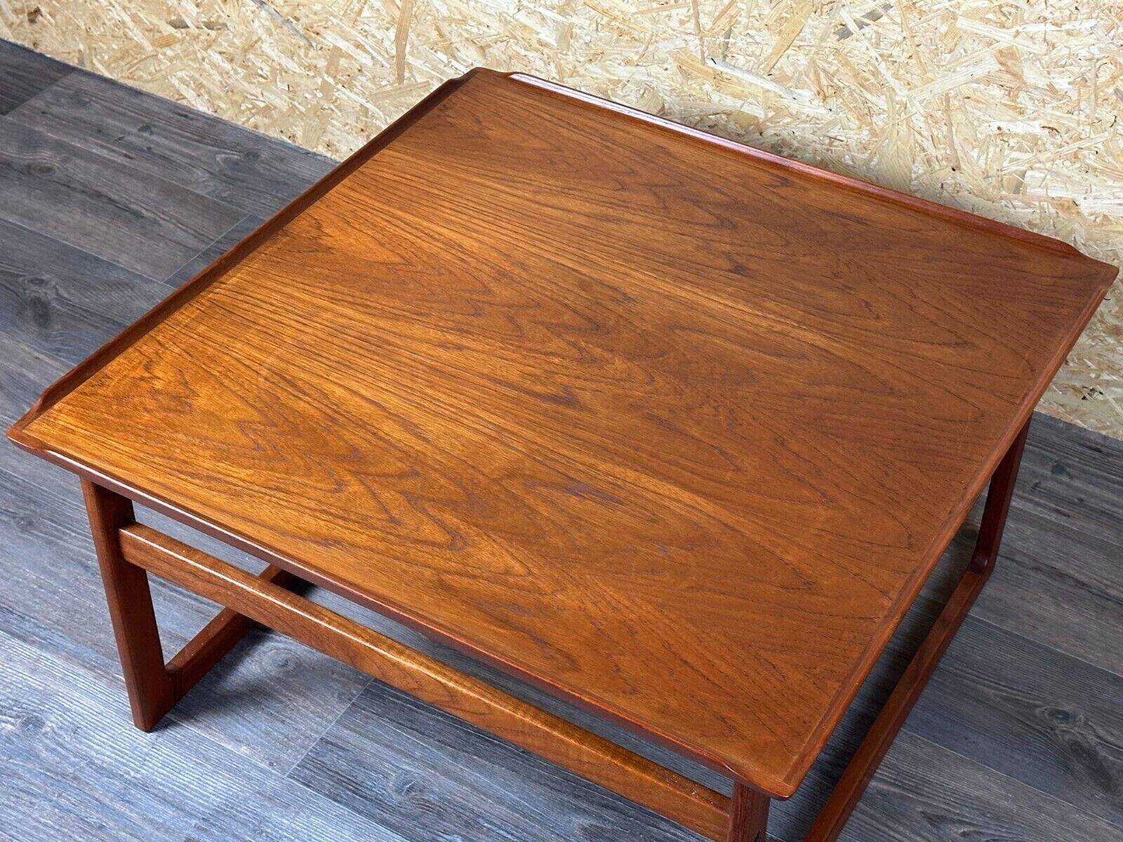 60s 70s teak coffee table Kubus by Jalk Vodder Andersen for Dyrlund Denmark