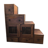 Staircase furniture 7 drawers wooden mindi