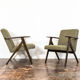 Pair Of Mid Century Oak Armchairs 1960's