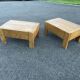 Pair of bedside tables vintage solid elm home revived bedside table