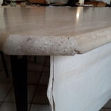 Coffee table in travertine