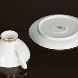 Cup and saucer set in bavaria 1950 porcelain
