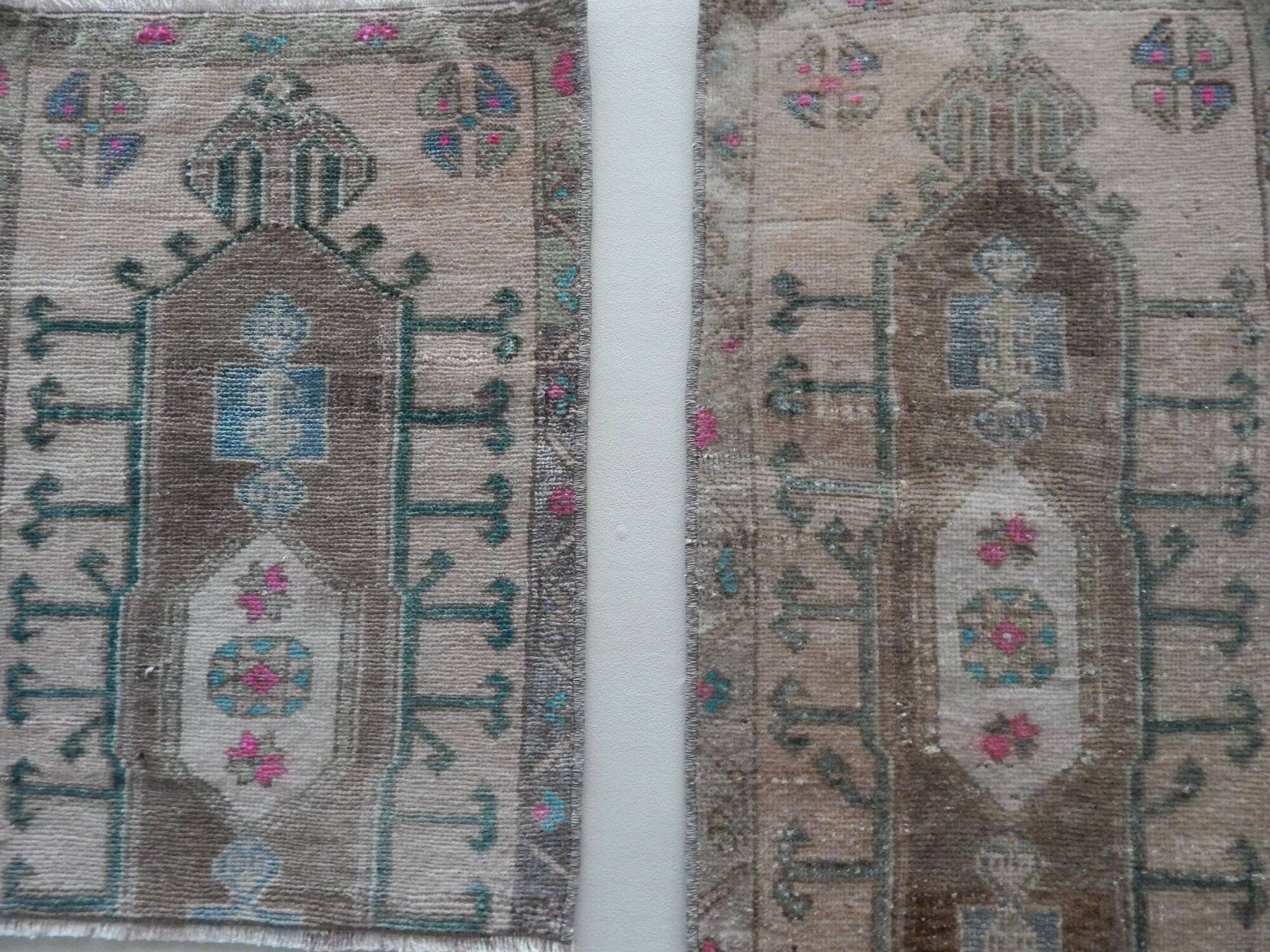 Lot de 2 tapis turcs vintage faits main