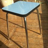 Blue formica stool