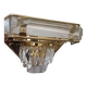 Vintage crystal wall sconce