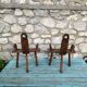 Paire de chaises espagnoles brutalistes années 50