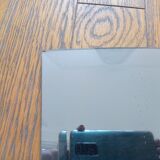 Beveled bluish mirror 58x44cm
