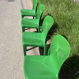 Suite of 4 "Sélène" chairs by Vico Magistretti for Artemide