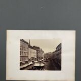 Photo Vienna - Le Graben 19th century albumen laminated cardboard