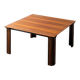 Table en bois et métal 1970 vintage modernisme