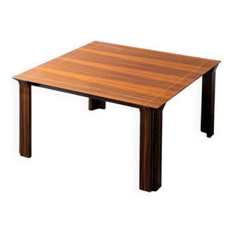 Table en bois et métal 1970 vintage modernisme
