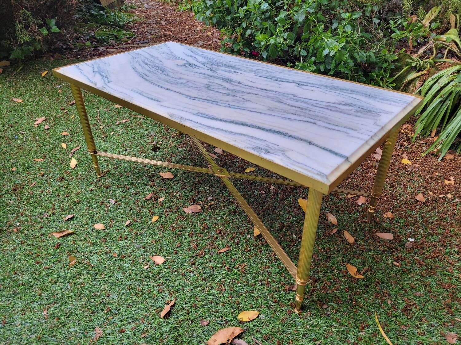 Carrara marble coffee table