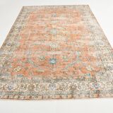 Tapis vintage turc rouge Brunt 7x10, 221x323 cm