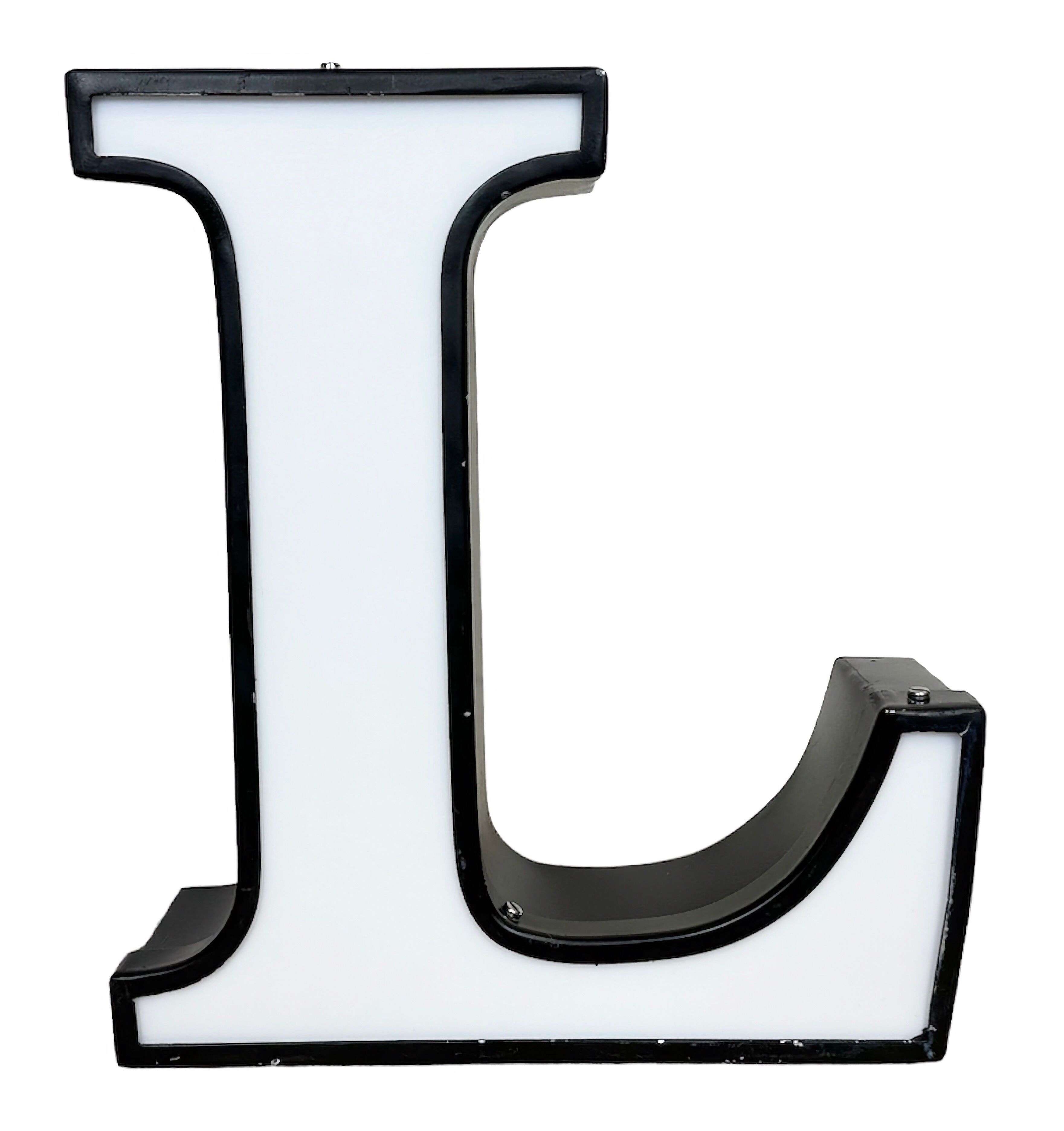 Vintage  Illuminated Letter L , 1970s