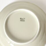 5 Bernardaud Limoges porcelain dessert bowls, Louis XV model, ivory with gold edging