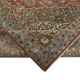 Handwoven oriental vintage 288 cm x 398 cm red wool carpet