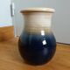 Handcrafted stoneware vase signed Eric Pepin