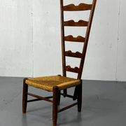 Fauteuil à dossier haut Fireside par Gio Ponti pour Casa E Giardino, Italie.