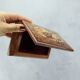 Vintage musical jewelry box in inlaid wood