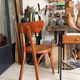"Bistro chair 'Banana' Luterma in curved wood – 1950s"
