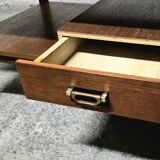 Vintage teak coffee table with drawer from the 60s