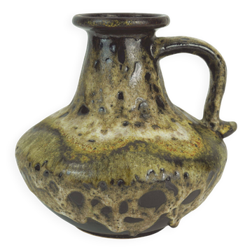 ruscha mid century VASE drip glaze earth tones pottery model 377-21